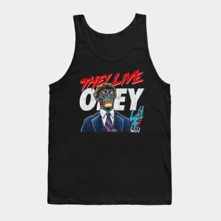 They Live, DISTRESSED, John Carpenter, Cult Classic Tank Top